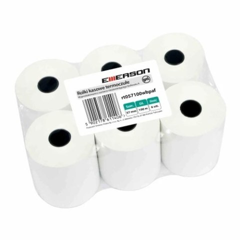 Rolki termiczne 57x100m 6szt EMERSON rt057100wkkbpaf BPA FREE