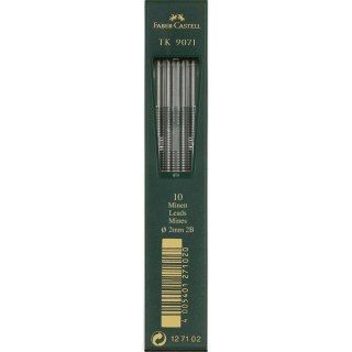 Wkład grafitowy 9071 2B 2MM TB/10 Faber-Castell 127102 FC