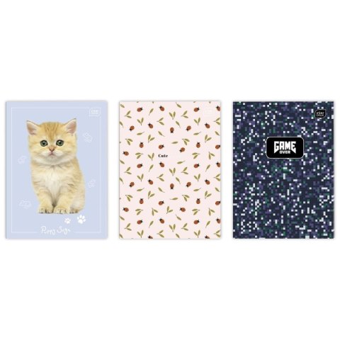 Zeszyt A4 32k. linia podwójna 70g czysty UV INTERDRUK