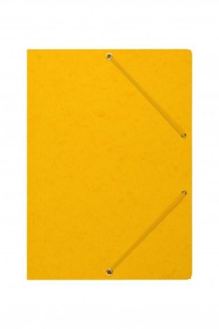 Teczka z gumką rogi DOTTS A4 preszpan żółta 390g