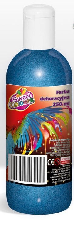 Farby plakatowe metaliczna 250ml.niebieska OTOCKI (X) SALE