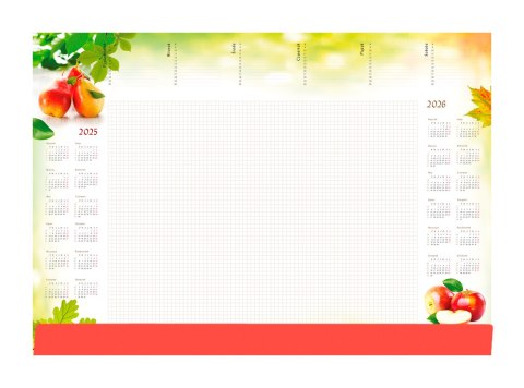 Terminarz -Planer A2 z listwą 2025 Gruszki Michalczyk i Prokop T-1-A2-3 kalendarz biuwar