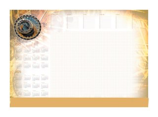 Terminarz -Planer A2 z listwą 2025 Zegar Michalczyk i Prokop T-1-A2-4 kalendarz biuwar