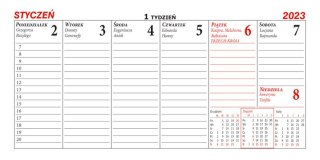 Kalendarz biurowy B12 JOWISZ-2025 BESKIDY