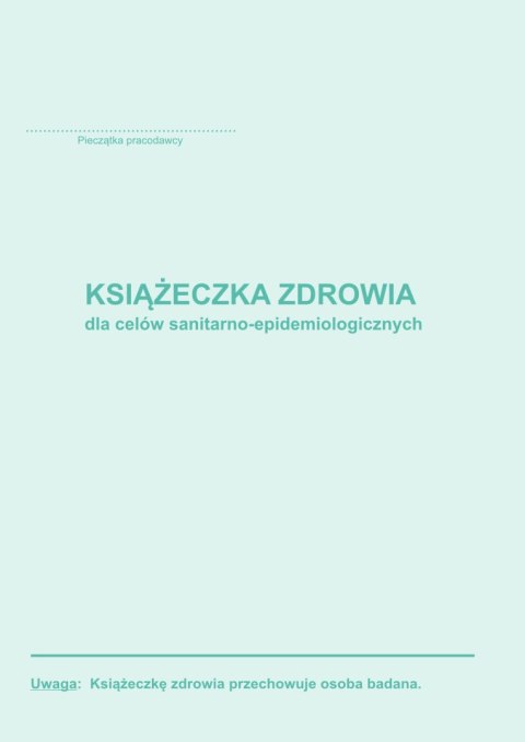 Książeczka zdrowia, A6 16 stron, 10-530-5 DOTTS