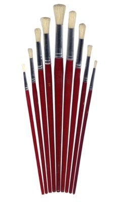 Pędzle 882Y okrągłe 8 szt., 9 szt. MIX rozmiarów, GRAND 170-1426