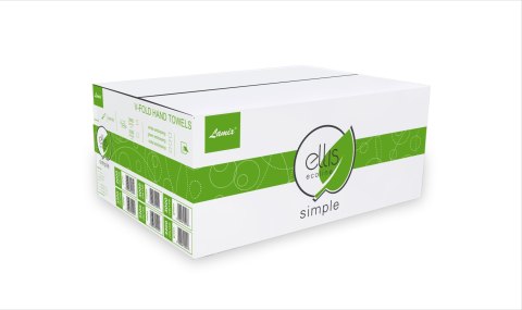 Ręcznik ZZ ELLIS Ecoline makulatura 2warstwy biały 3000 listków 2899