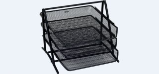 Stojak na dokumenty GR-069S czarny metalowy siatka GRAND 120-1117