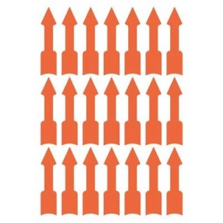 Etykiety informacyjne trwałe, strzałki, 63 etyk./op., 33 x 9 mm, czerwony odblaskowy, AVERY ZWECKFORM, 3008