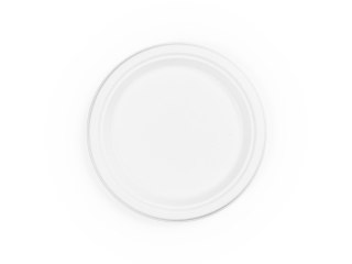 Talerz z trzciny cukrowej okrągły 23cm, biały, op. 50 szt. 100% biodegradowalny 45190/35010