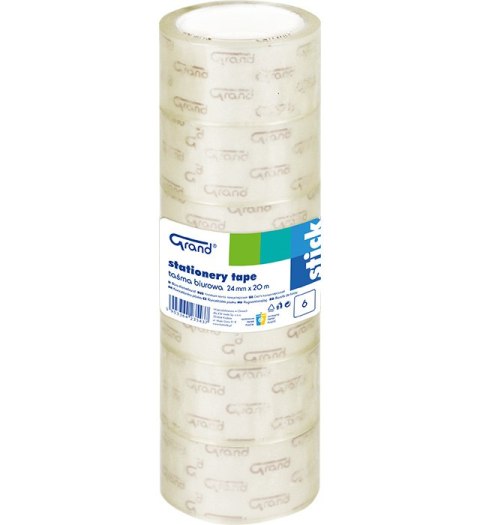 Taśma biurowa GRAND 24x20m opakowanie 6szt. 130-1938