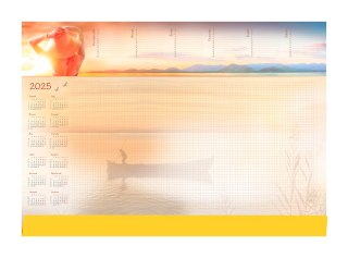 Terminarz -Planer A2 z listwą 2025 Lato Michalczyk i Prokop T-1-A2-1 kalendarz biuwar