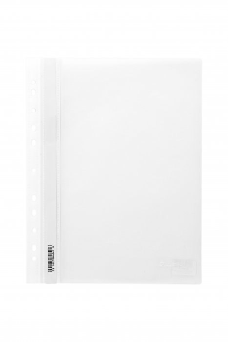 Skoroszyt wpinany PP DOTTS (20) biały wzocniony polipropylen SPP-DOT-02-06