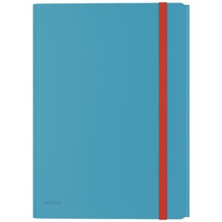 Teczka z gumką i kieszonką Leitz Cosy, PP, niebieska 46190061